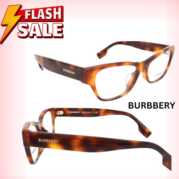 NEW AUTHENTIC Burberry BE 2302 F 3316 Light Havana Eyeglasses - Picture 2 of 3